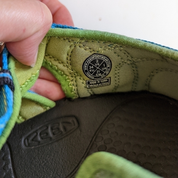 Keen Big Kids Sandals Blue Green Unisex Boys Girls 2 - Picture 7 of 10